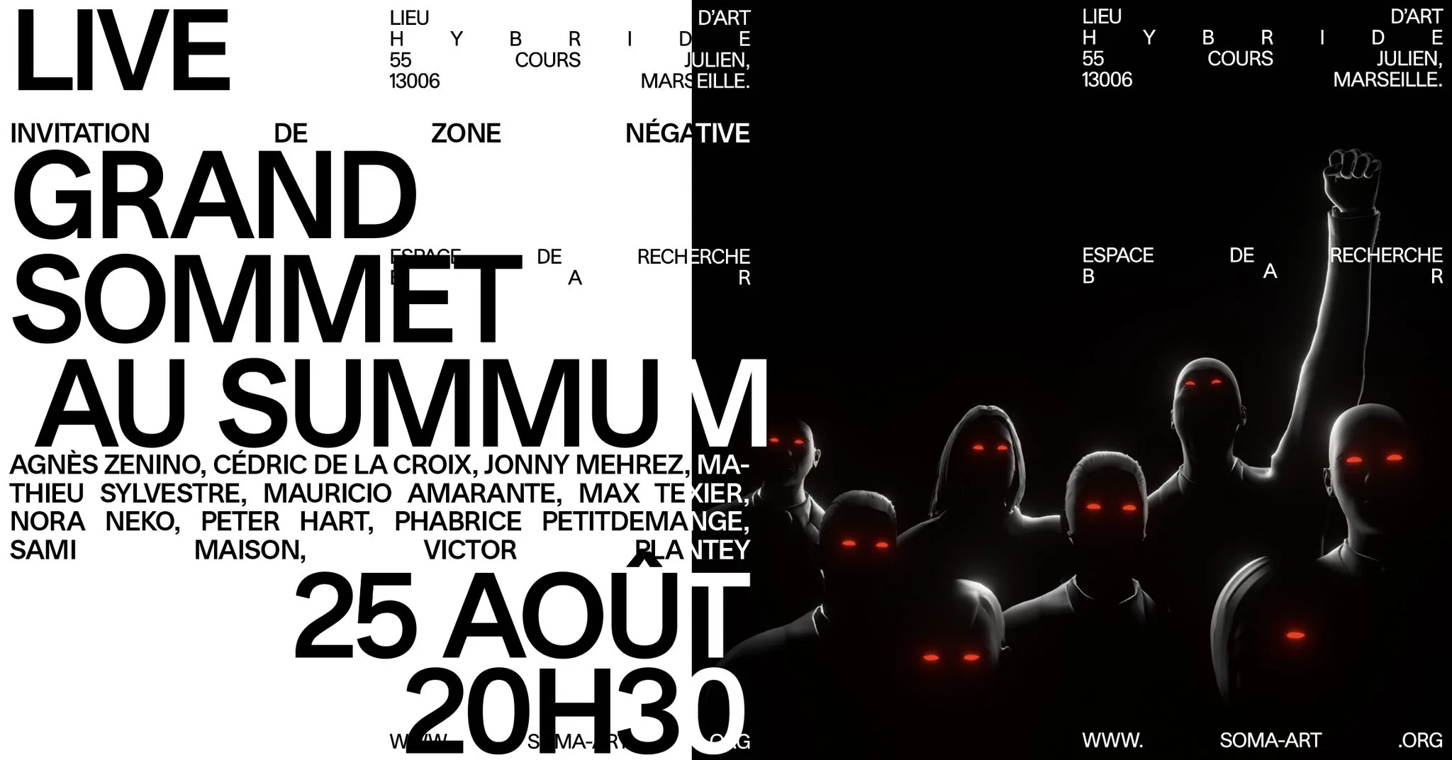 Flyer du Live Grand Sommet au Summum